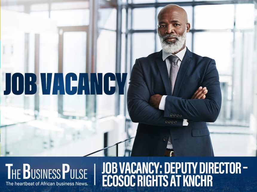 Job Vacancy: Deputy Director – ECOSOC Rights at KNCHR