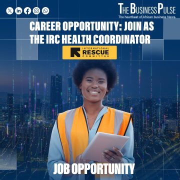 Career Opportunity: Join as the IRC Health Coordinator Career Opportunity: Join as the IRC Health Coordinator