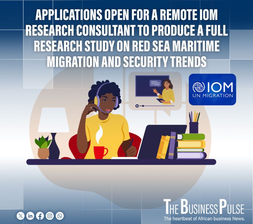 Applications Open for a Remote IOM Research Consultant to Produce a Full Research Study on Red Sea Maritime Migration and Security Trends