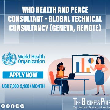 WHO Health and Peace Consultant – Global Technical Consultancy (Geneva, Remote)