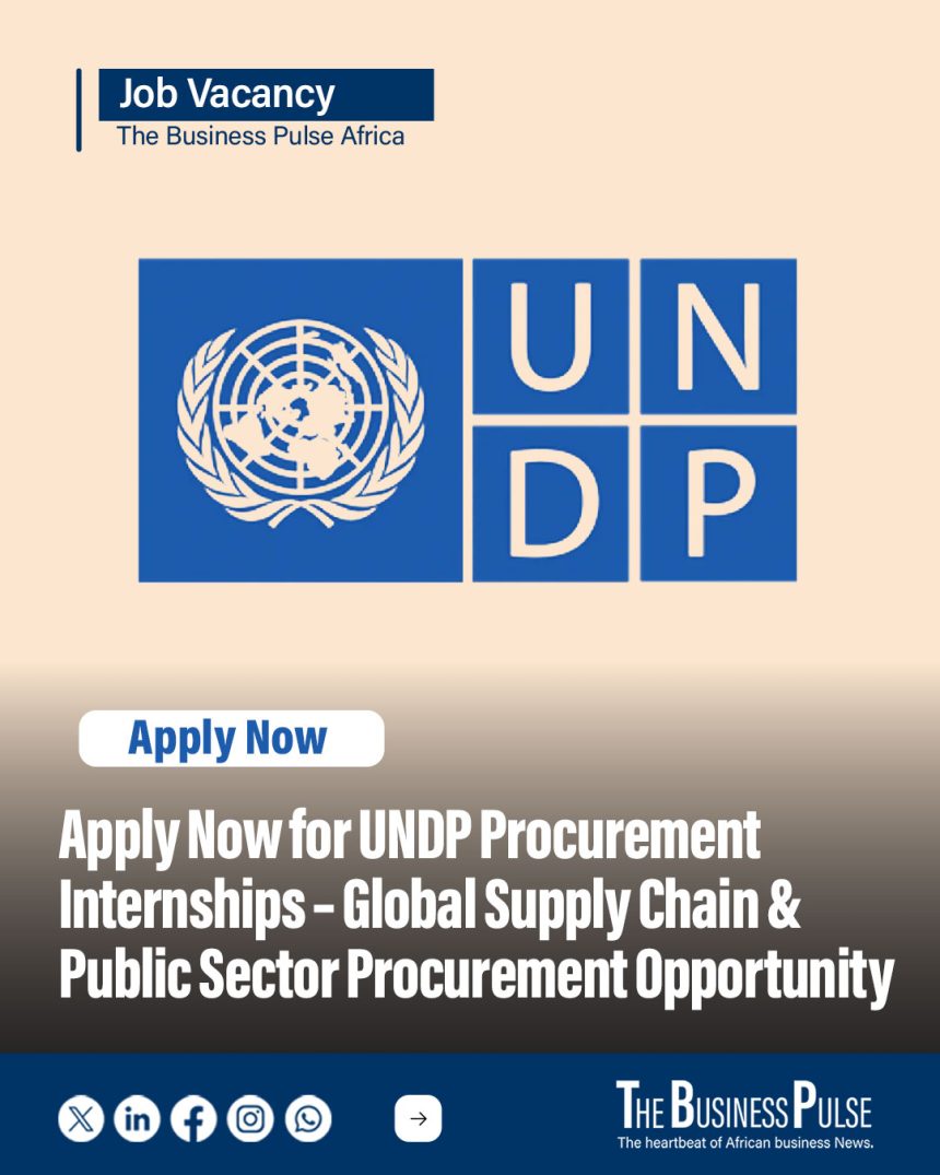 Apply Now for UNDP Procurement Internships – Global Supply Chain & Public Sector Procurement Opportunity