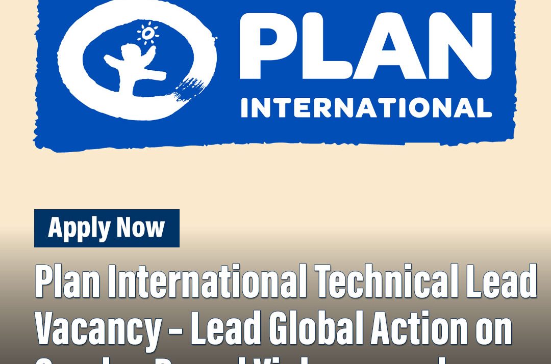 Apply for the Plan International Technical Lead role to drive global strategy on gender-based violence and gender in emergencies within a leading humanitarian organisation.