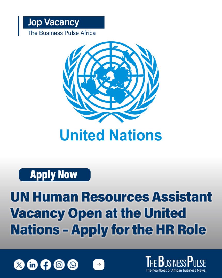UN Human Resources Assistant Vacancy Open at the United Nations – Apply for a Professional HR Role