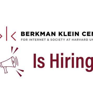 Berkman Klein Center Internship: Program Requirements and Research Projects for Summer 2026 Berkman Klein Center Internship: Program Requirements and Research Projects for Summer 2026