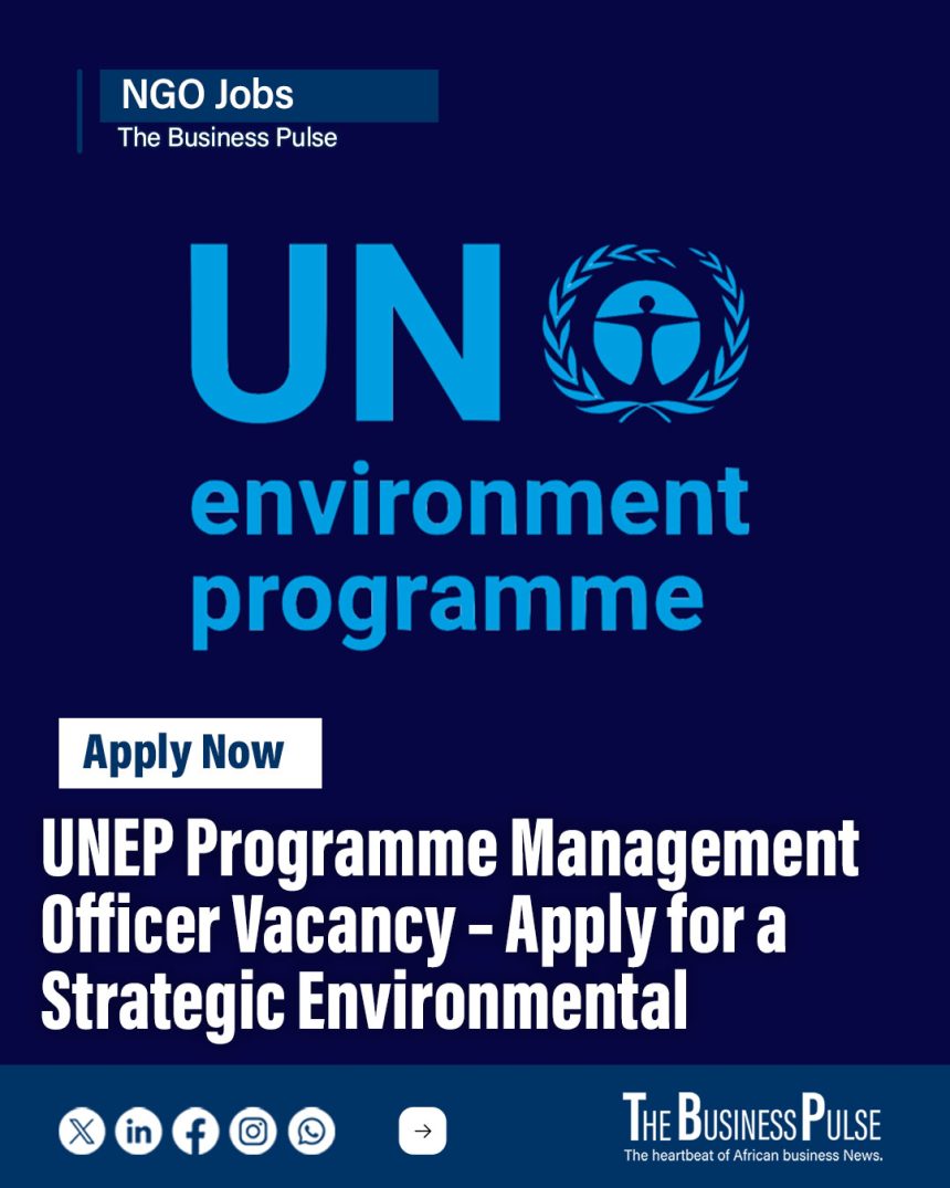 UNEP Programme Management Officer Vacancy – Apply for a Strategic Environmental Leadership Role UNEP Programme Management Officer Vacancy – Apply for a Strategic Environmental Leadership Role