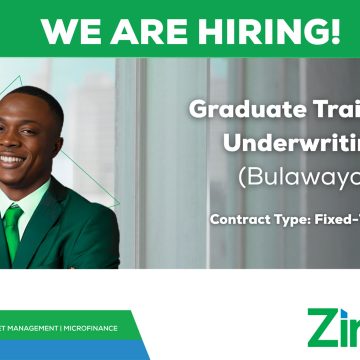 Zimnat vacancy: Apply for the Graduate Trainee Underwriting position in Bulawayo