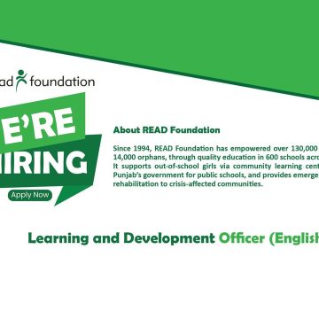 READ Foundation Vacancy 2026: Lead English Education as a Learning & Development Officer in Islamabad