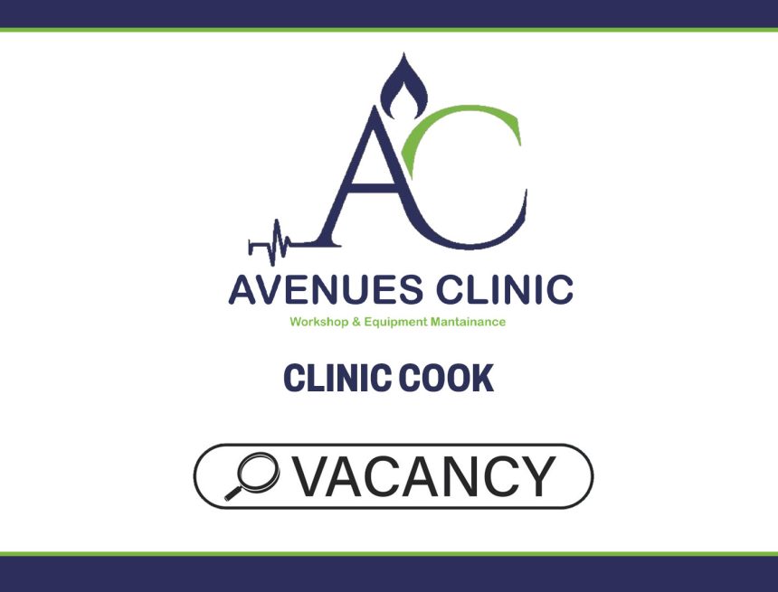 The Avenues Clinic Cook Vacancy: Hospitality in Healthcare