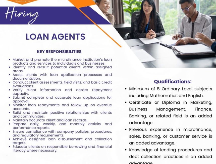 Financial & Microfinance Careers: Lorimak Africa Loan Agents Intake Financial & Microfinance Careers: Lorimak Africa Loan Agents Intake