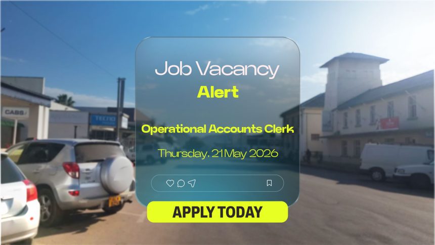 Finance Careers: Operational Accounts Clerk Vacancy in Bindura Finance Careers: Operational Accounts Clerk Vacancy in Bindura