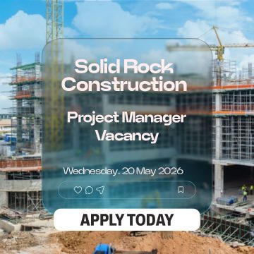 Engineering Careers: Project Manager Vacancy at Solid Rock Construction
