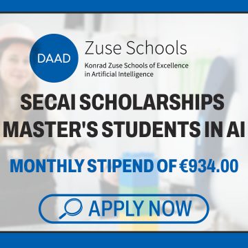 DAAD Zuse School SECAI Scholarships for Master's Students in AI