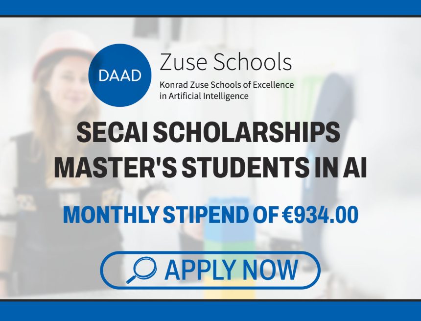 DAAD Zuse School SECAI Scholarships for Master's Students in AI