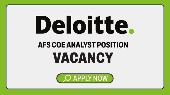 Corporate Careers: Deloitte AFS CoE Analyst Vacancy