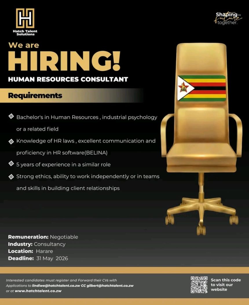 Strategic People Management: Hatch Talent Solutions Vacancy for HR Consultant