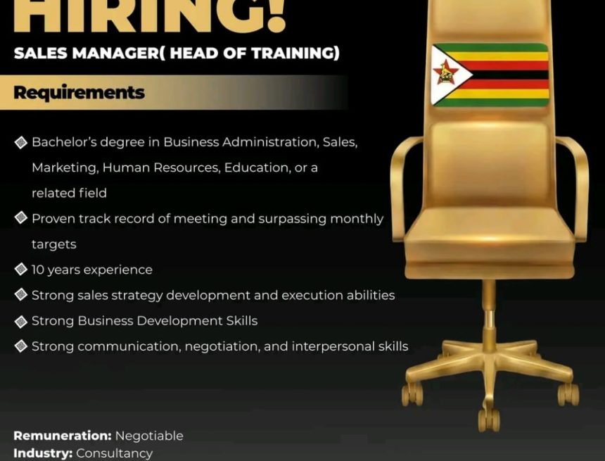 Sales Leadership & Capability: Hatch Talent Solutions Vacancy for Sales Manager