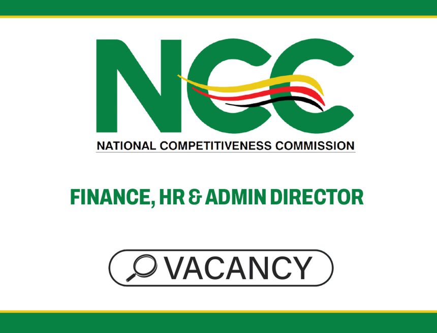 Strategic Leadership: NCC Finance HR & Admin Director Vacancy Strategic Leadership: NCC Finance HR & Admin Director Vacancy