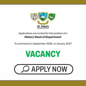 Academic Leadership: St John's College Head of Department Vacancy