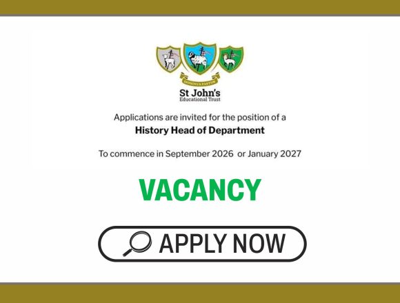 Academic Leadership: St John's College Head of Department Vacancy
