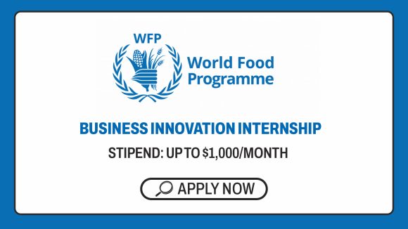 The WFP Business Innovation Internship 2026
