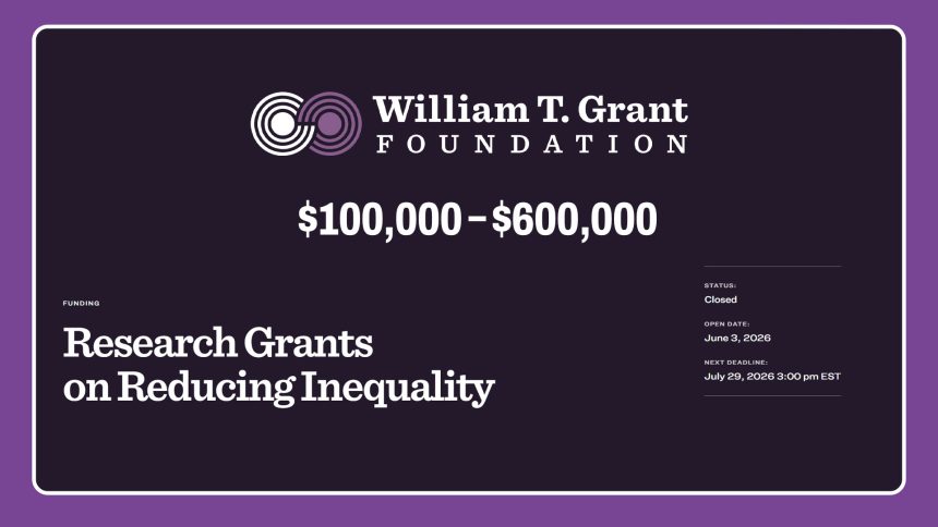 Driving Change: William T. Grant Foundation Funding 2026
