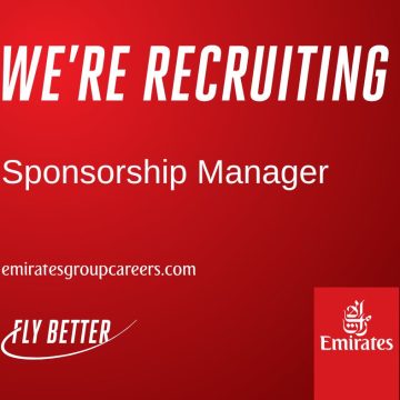 Apply for the Fly Emirates Sponsorship Manager vacancy in Dubai.