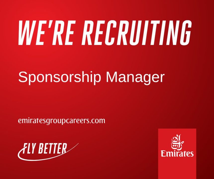 Apply for the Fly Emirates Sponsorship Manager vacancy in Dubai. Apply for the Fly Emirates Sponsorship Manager vacancy in Dubai.