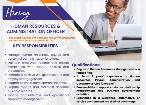 Apply for the Lorimak Africa HR and admin officer vacancy.