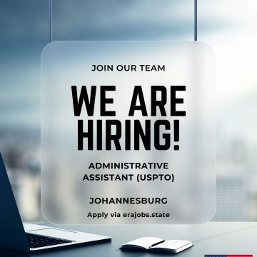 Apply for the US Embassy Administrative assistant (USPTO) vacancy at the U.S. Consulate General in Johannesburg. Apply for the US Embassy Administrative assistant (USPTO) vacancy at the U.S. Consulate General in Johannesburg.