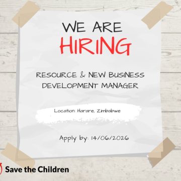 Apply for the Save the Children Business Development Manager position in Zimbabwe.