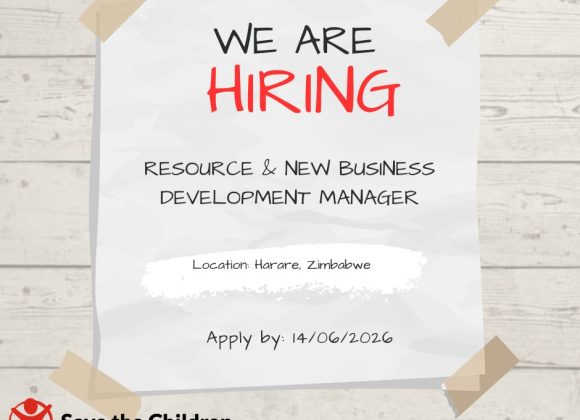 Apply for the Save the Children Business Development Manager position in Zimbabwe.