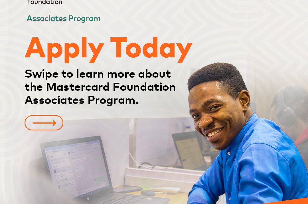 Apply for the Mastercard foundation associates program. 12-month internship