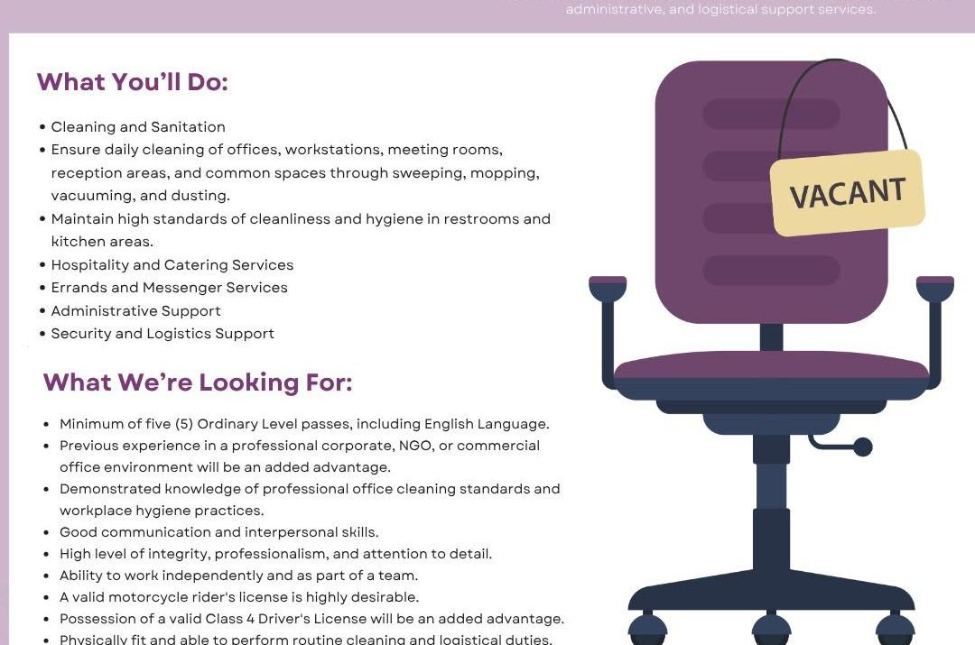 Apply for the Office Orderly vacancy at the Zimbabwe Association of Church-Related Hospitals