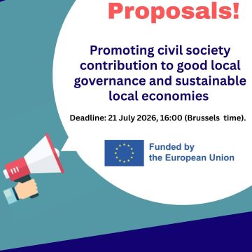Apply for the latest EU funding opportunity Supporting civil society contributions to local governance and sustainable local economies Apply for the latest EU funding opportunity Supporting civil society contributions to local governance and sustainable local economies