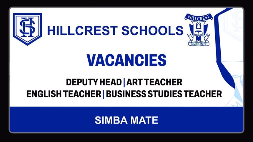 Apply for the latest Hillcrest Schools vacancies in Mutare. Executive and academic openings Apply for the latest Hillcrest Schools vacancies in Mutare. Executive and academic openings