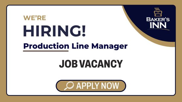 Apply for the Baker's Inn Production Line manager vacancy in Harare.