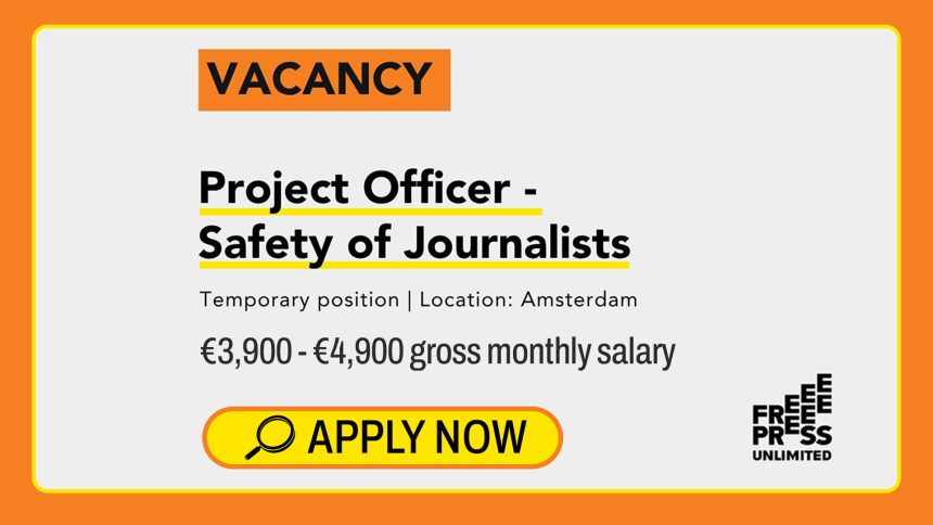Apply for the Free Press Unlimited Project officer vacancy in Amsterdam Netherlands. Apply for the Free Press Unlimited Project officer vacancy in Amsterdam Netherlands.