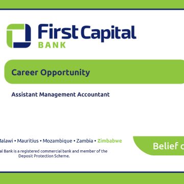 Apply for the Assistant Management Accountant vacancy at First Capital Bank. Apply for the Assistant Management Accountant vacancy at First Capital Bank.