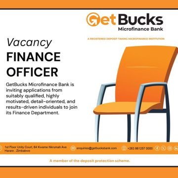 Apply for the GetBucks finance officer vacancy in Harare. Apply for the GetBucks finance officer vacancy in Harare.