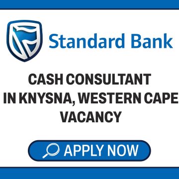 Apply for the Standard Bank Cash Consultant vacancy in Knysna, Western Cape.
