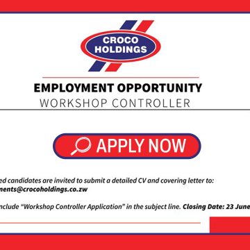 Croco Holdings Workshop Controller Vacancy: Apply for the Workshop Controller Position Before 23 June 2026