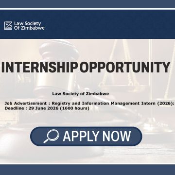 Registry & Legal Administration Careers: Law Society of Zimbabwe Intern (2026)