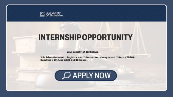 Registry & Legal Administration Careers: Law Society of Zimbabwe Intern (2026)