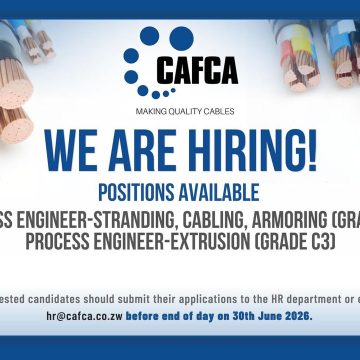 CAFCA Technical Vacancies Open for Process Engineers in Zimbabwe