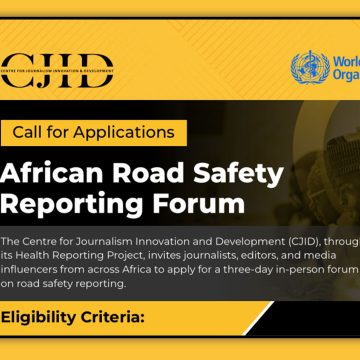 Apply for the African Road Safety Reporting Forum by CJID and WHO