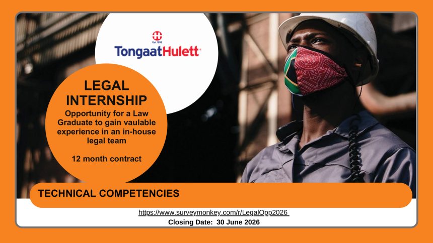 Apply for the Tongaat Hulett legal internship opportunity to gain practical in-house experience Apply for the Tongaat Hulett legal internship opportunity to gain practical in-house experience