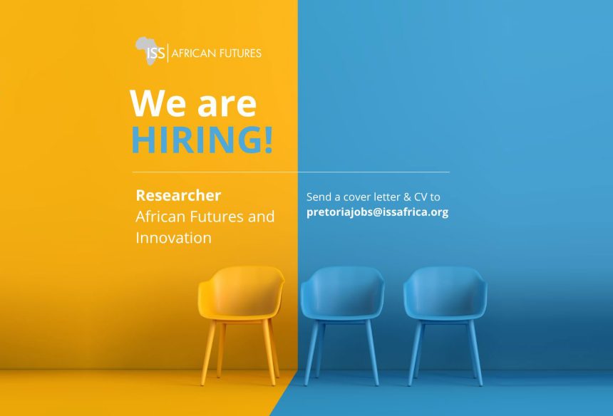 Apply for the ISS Researcher position at the Institute for Security Studies in Pretoria. Apply for the ISS Researcher position at the Institute for Security Studies in Pretoria.
