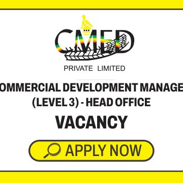 Apply for the CMED Private Limited vacancies opening for a Level 3 Commercial Development Manager