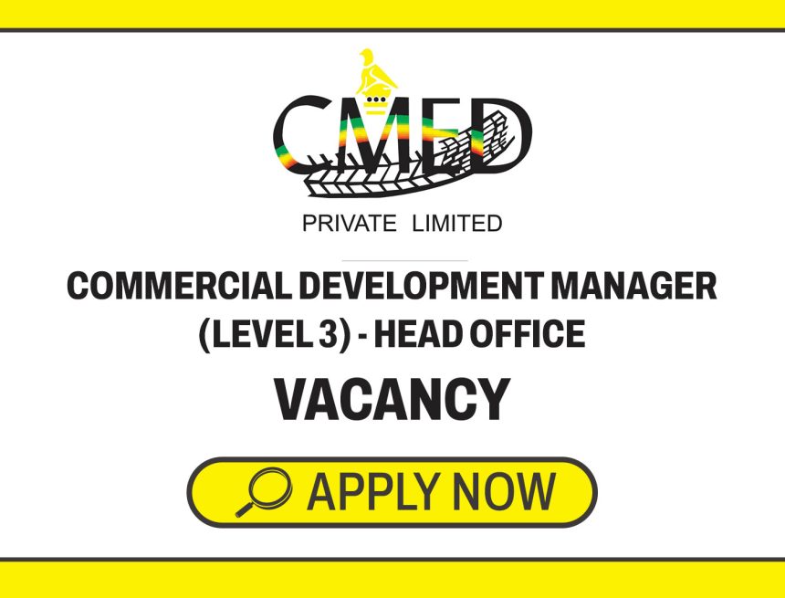 Apply for the CMED Private Limited vacancies opening for a Level 3 Commercial Development Manager