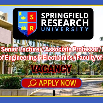 Apply for Springfield Research University academic vacancies in Ezulwini, Eswatini. Apply for Springfield Research University academic vacancies in Ezulwini, Eswatini.